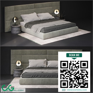 baxter extr a couche bed 3D model